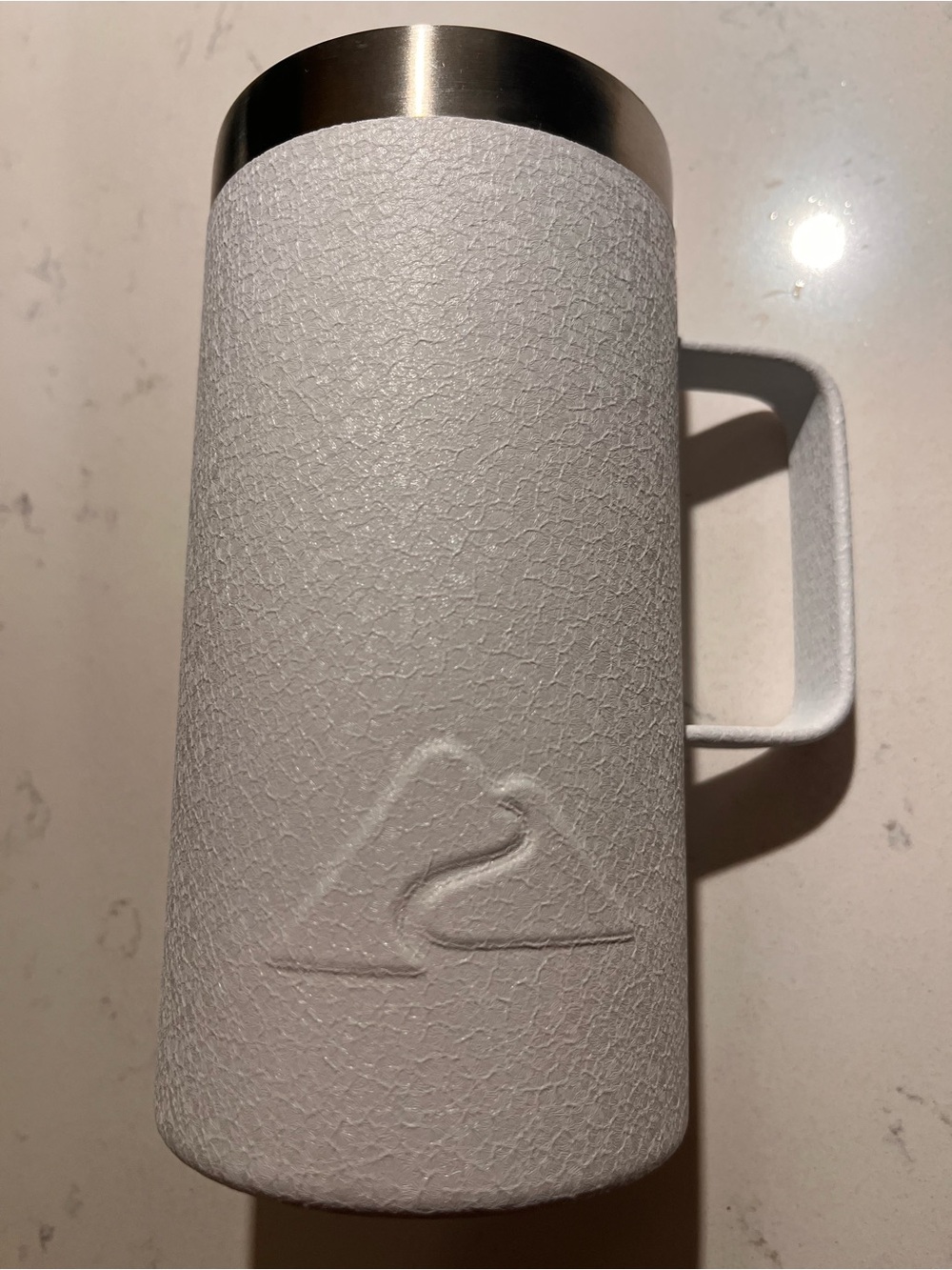 Ozark Trail Hot/Cold White & Silver Mug